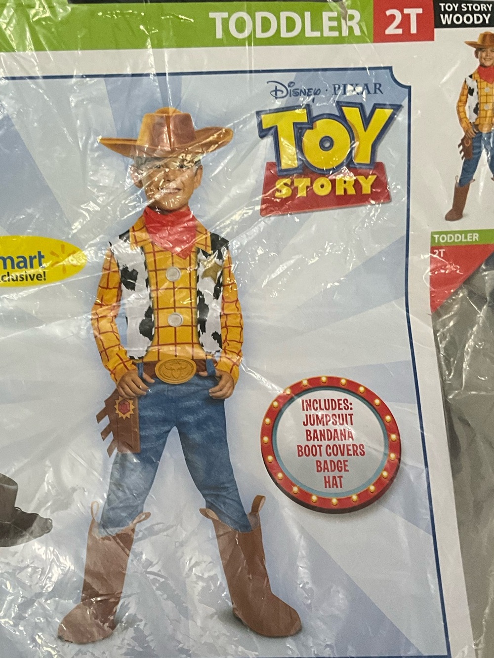 Disney Pixar Toy Story Woody Toddler Halloween Costume 2T 5 Piece Set